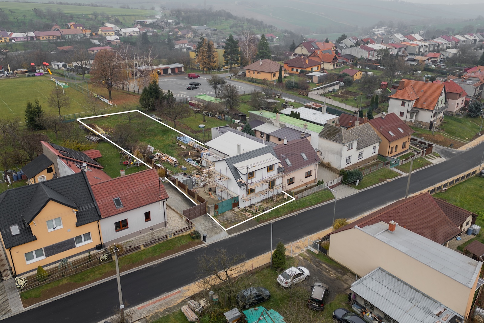 Prodej rodinného domu se zahradou v obci Halenkovice, okres Zlín. 
